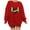 Red womens tops, variant on Usmixi Under $5 Sweatshirt for Women Winter Vintage Oversized Sweatshirt for Women Long Sleeve Crewneck Cozy Soft Fleece Sweatshirt Tosp Fashion Heart Baseball Print Loose Pullover