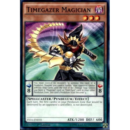 YuGiOh 2016 Starter Deck Yuya Common Timegazer Magician YS16-EN010