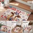 thumbnail image 5 of Independence Day Entryway Rug 2'x3'&nbsp; Non Slip Front Door Mats, Cow Patriotic Usa Flag Firework Floral Entrance Rugs Indoor Outdoor Carpet, Washable Floor Mats Small Area Rug for Bedroom Kitchen, 5 of 8