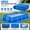 11 x 8 Ft-Rectangular, variant on 16x16 Ft Heavy Duty Round Swimming Pool Ground Cloth Tarp for Above Ground Pools, Protective Mat to Prevent Punctures and Damage