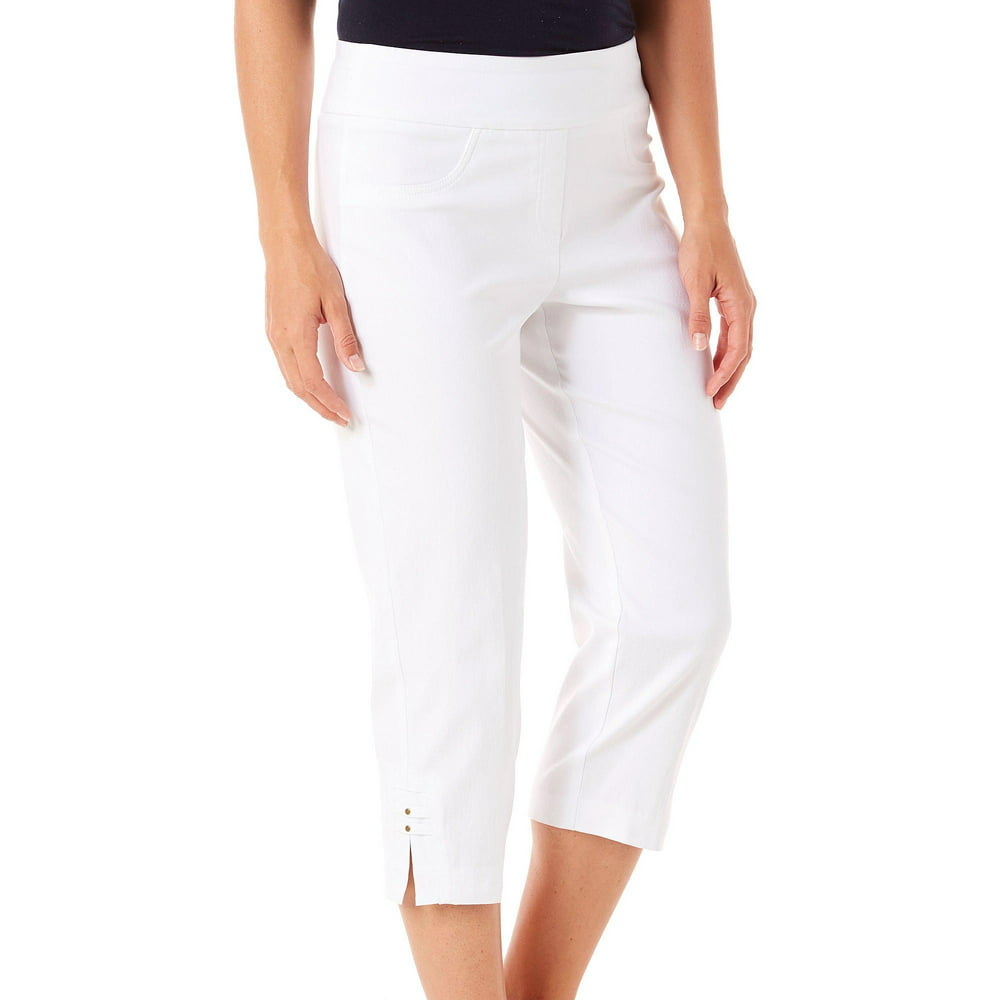 Hearts of Palm - Hearts of Palm Petite Solid Pull-On Capris - Walmart ...