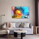 thumbnail image 5 of Póster de lienzo con pintura al óleo de farolas y árboles, decoración de dormitorio, paisaje deportivo, decoración de oficina, regalo, estilo marco, 12 x 18 pulgadas (30 x 45 cm), 5 of 8
