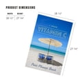 thumbnail image 2 of Lantern Press 1000 Piece Jigsaw Puzzle, Point Pleasant, New Jersey, I Need Vitamin C, Beach Chairs and Umbrella, 2 of 5