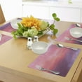 thumbnail image 4 of Ambesonne Coral Place Mats Set of 4, Vanilla Sky, Standard Size, Pale Pink Coral Lilac, 4 of 6