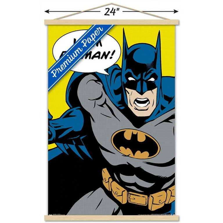DC Comics - Batman - I Am Batman Wall Poster with Wooden Magnetic