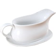 thumbnail image 1 of Salsera grande, salsera de cerámica de 15 onzas con bandeja y mango ergonómico, cuenco de salsa de porcelana fina Wi, 1 of 5