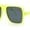 Green - Black, variant on Womens Neat Flat Top Retro Lustrous Racer Plastic Sunglasses All Black