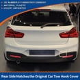 thumbnail image 3 of Cubierta del gancho de remolque trasero lateral de Unique Bargains sin pintar, adecuada para BMW Serie 1 F20 F21 2015-2018 No.51118064578, 3 of 6
