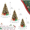 thumbnail image 4 of Christmas Tree Skirt , Decoraciones de Árbol de Navidad de Arpillera de Pelo, Decoración Navideña de Granja Xmas Festiva para el Hogar y Fiestas, Interior Exterior, 36in Blanco, 4 of 7