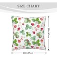 thumbnail image 4 of Strawberry Pillow Cover Strawberry Throw Pillow Cover for Couch Farmhouse Floral Pillow Cover 18*18 Inches, 4 of 6