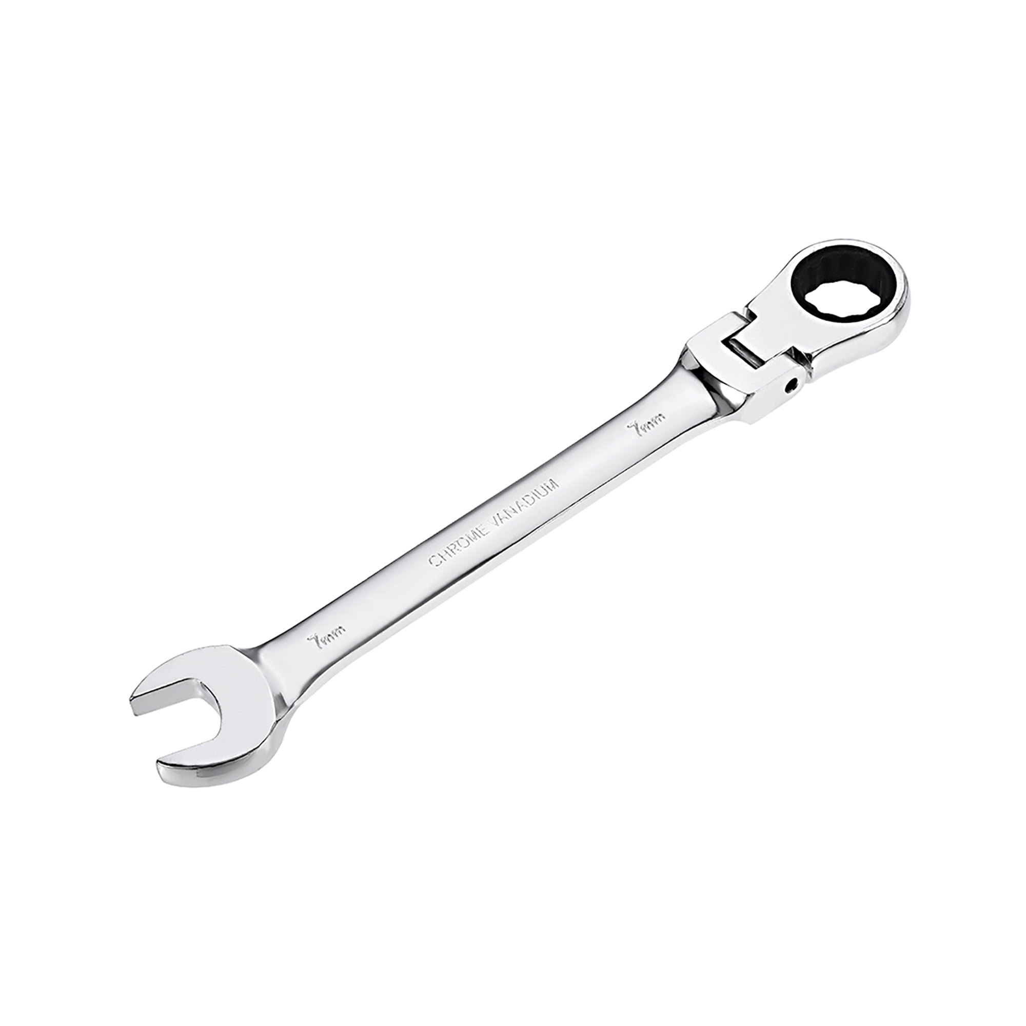 7mm FlexHead Ratcheting Combination Wrench Metric 72 Teeth 12 Point