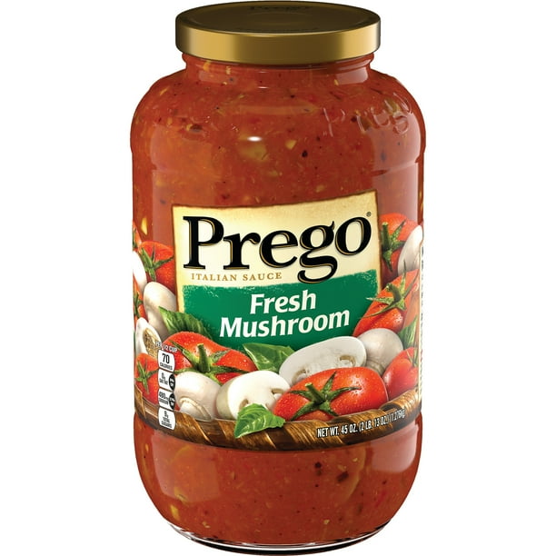 Prego Pasta Sauce Italian Tomato Sauce With Fresh Mushrooms 45 Ounce Jar Walmart Com