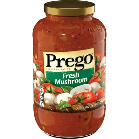 Prego Pasta Sauce, Italian Tomato Sauce with Fresh Mushrooms, 45 Ounce Jar