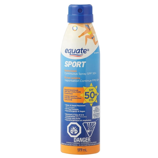 Equate Sport SPF 50+ Continuous Spray Sunscreen