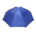thumbnail image 2 of Head Umbrella Hat con banda elástica anti-Lluvia para pesca al aire libre () Rojo, 2 of 6