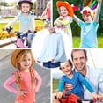 thumbnail image 5 of 1 piece solid color children's sunscreen clothing cool sense ice silk sun protection clothing coat UV protection clothing - 120-130CM, 5 of 5