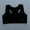 Black, variant on Winter Cotton Short Workout Athletic Underwear for Girls Gray Activewear Heart School Teen Bra Vest Puberty Sport Training Breathable No Bras Girl