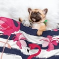 thumbnail image 3 of Rocae Pink Flamingos for Pet Blanket Dog Blanket Cat Blanket Soft Sleep for Small Medium Pet-Medium, 3 of 8