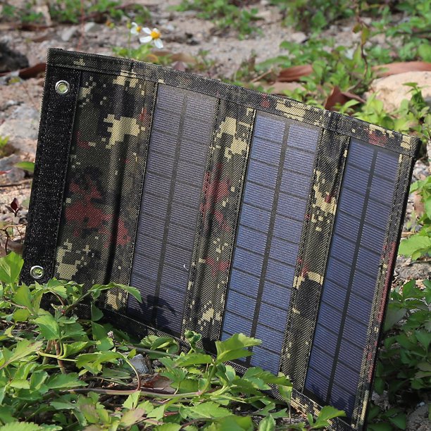 6W 5V Cargador de batería Panel solar Silicio monolítico 3 pliegues para teléfono Banco de energía