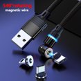 thumbnail image 4 of 3 pcs USB Magnetic Charging Cable - Durable Nylon Braided Cord - Charges Android, Samsung Phones or iProducts Fast - Fits All Mic, 4 of 9