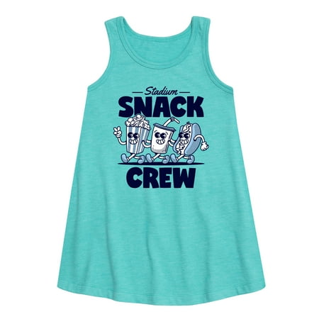 

Instant Message - Stadium Snack Crew - Girls Aline Dress