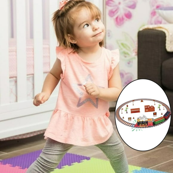 Conjunto de Navidad Hugo Tren Play Playset con luces y rieles 134 PCS