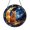 Acrylic 3.5 Inch, variant on Fantasy Cat Moon Stained Glass Window Decor – Handmade Lunar Hanging Art