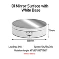 thumbnail image 2 of 3 Speeds Electric Rotating Display Stand Mirror/Frosted Turntable Jewelry Holder Stand Base For Photography Video Shooting ,Excellent Structural Design, 2 of 7