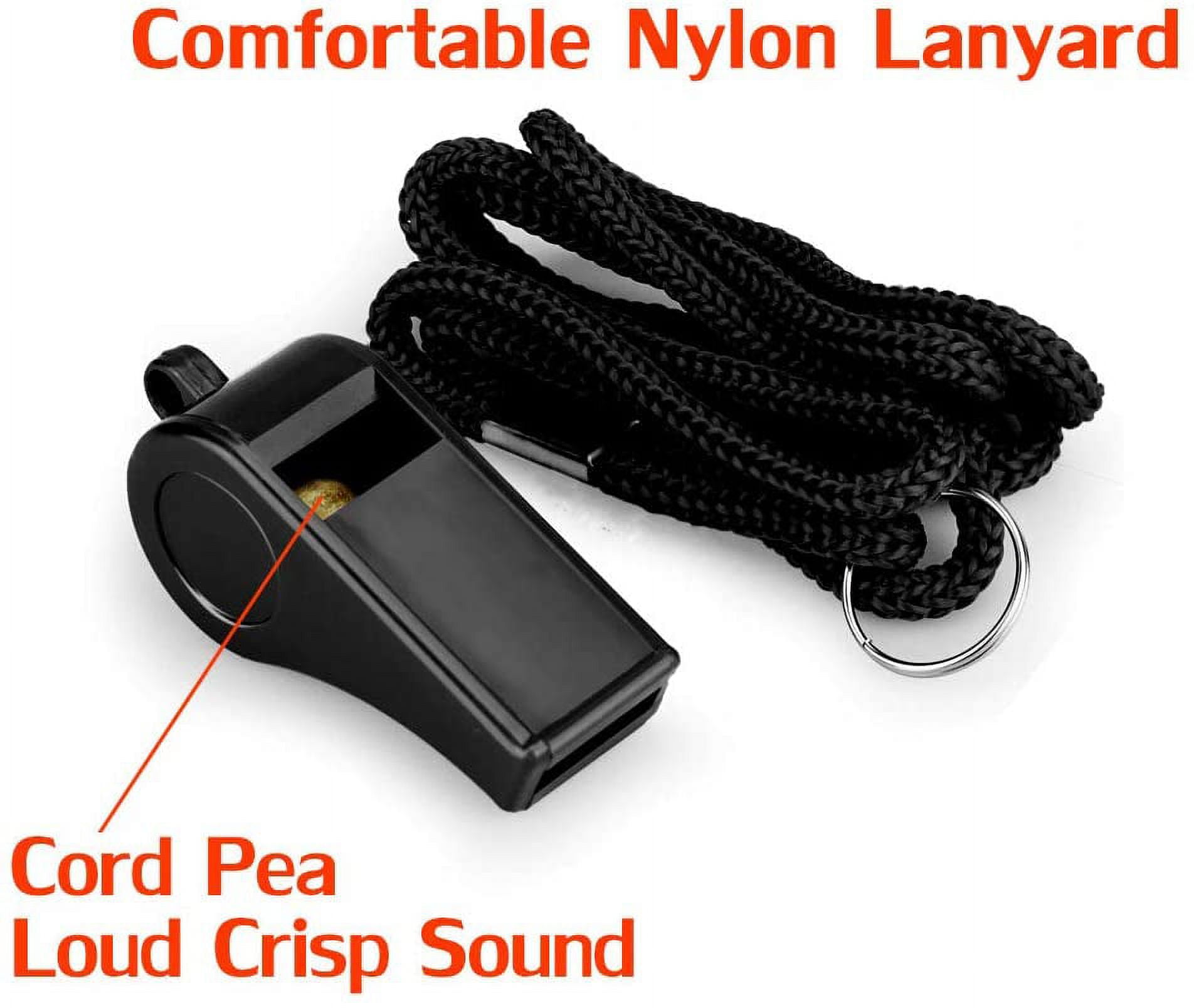 Whistle, Outdoor Sports Whistles with Lanyard, Very Loud Sound Whistles Bulk Perfect for Referees, Coaches, Emergencies