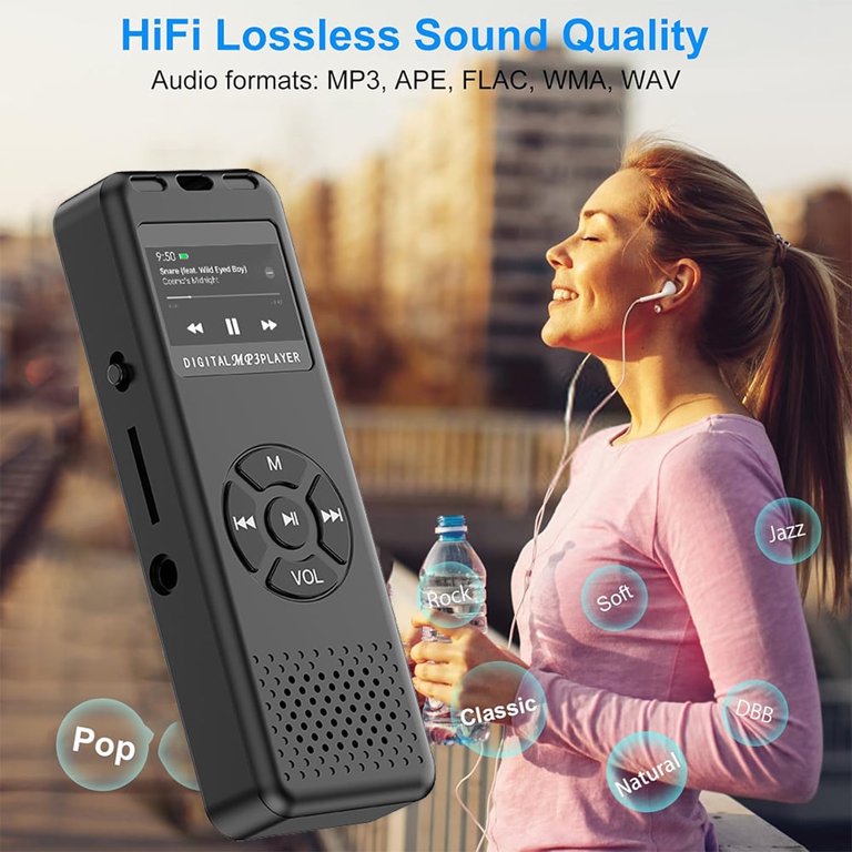 MUSICOZY 64GB MP3 Player,Portable Music Player with Built-in