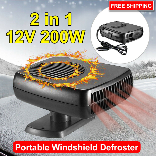 G · PEH Portable Electric Car Heater 12V 200W Heating Fan Defogger