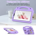thumbnail image 4 of SaniMore EVA Kids Case for Samsung Galaxy Tab A7 Lite 8.7" 2021 (SM-T220/T225), Skid-Proof Lightweight Case for Boys Girls with Kickstand Handle Shockproof Cover for Samsung Tab A7, Purple, 4 of 7