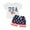 Style18, variant on Caoirhny 0-3Years Toddler Baby Boys Shorts Set, Short Sleeve Embroidery Letters T-shirt with Stars Print Shorts Summer Outfit for 4th of July