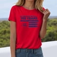 thumbnail image 2 of TOWED22 4th of July Outfits for Women USA Patriotic Shirts for Women Short Sleeve Shirts American Flag Summer Tops(Watermelon Red,XXXL), 2 of 8