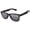 Black (Matte), variant on Retro Sunglasses - Black Floral Frame / Smoke Lens