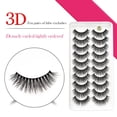 thumbnail image 3 of AMERTEER  10Pairs False Eyelash Natural 3D Fluffy Eyelash Extensions Soft Wispy Eyelashes, 3 of 9