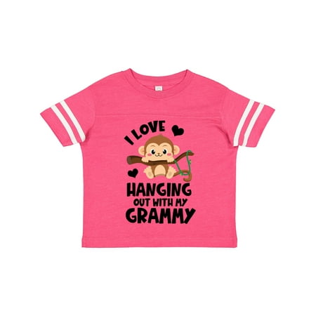 

Inktastic Monkey I Love Hanging out with My Grammy Gift Toddler Boy or Toddler Girl T-Shirt