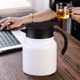 thumbnail image 1 of Tetera guisada de acero inoxidable teteras para hacer té teteras térmicas (blanco 1000ML) Sywqhk Libre de BPA, 1 of 8