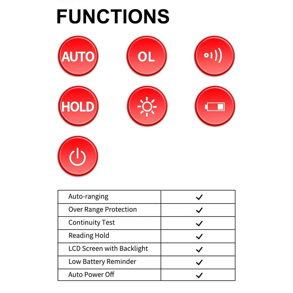 K8 digital wrist multimeter handheld tester suitable for high-altitude work