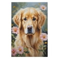 thumbnail image 3 of Golden Retriever With Flower Oil Painting 1000 pcs puzzles for adults,Puzzle for Dog Lovers to Enjoy and Relax,Gift for Christmas,Wooden, 3 of 8