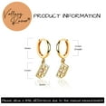 thumbnail image 6 of Valloey Rover 14K Gold Plated Dainty Huggie Hoop Earrings for Women Jewelry Gift, 6 of 6