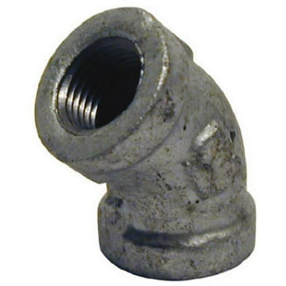 Pannext Fittings G-L4515 1.5 in. Galvanized 45 Degree Equal Elbow