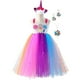 thumbnail image 1 of Arco Iris caramelo princesa tutú vestido niñas colorido piruleta disfraz con diadema niños vacaciones cumpleaños fiesta graduación ropa Outfits4-5T Gao Jinjia LED, 1 of 2