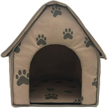 NAMZI Foldable Small Footprint Pet Bed Weatherproof, Portable Dog House Indoor, Pet Shelter Suitable for Small to Medium Sized Dogs and Cats
