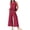 Red, variant on biudgviw Two Piece Sets for Women Summer Sleeveless Lounge Sets Pleated Ruffle Hem Tank Top and Wide Leg Pants Sets with Pockets