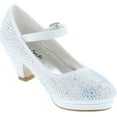 thumbnail image 7 of Link Girls Kids Dana-53K Rhinestone Heel Platform Dress Pumps, 7 of 7
