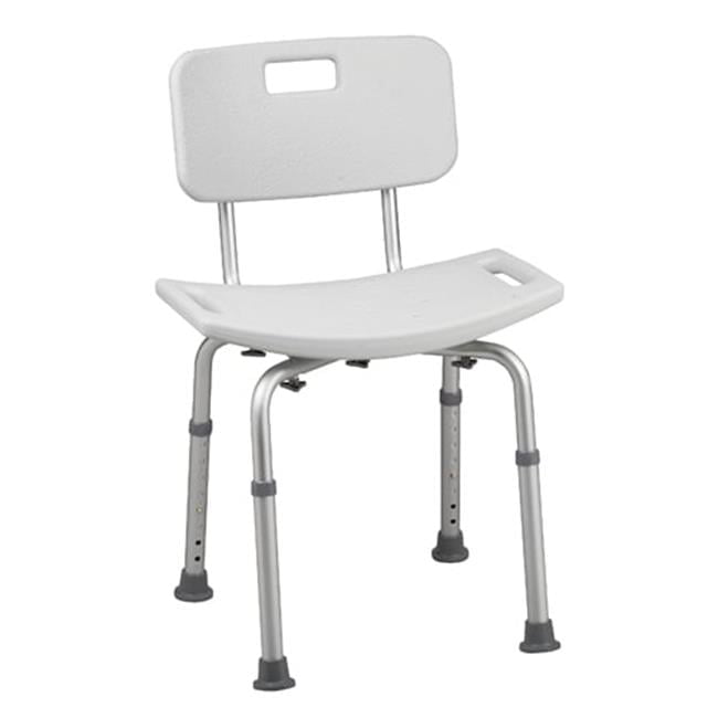 HealthSmart Bath Seat - White - Standard Size - BactiX Protection