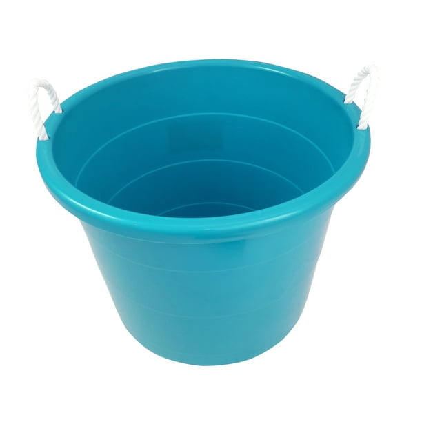 Mainstays 17 Gallon Rope Handle Tub Teal Sachet