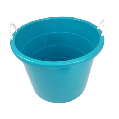 Plastic Coated Wire Rope - Mainstays 17 Gallon Rope Handle Tub Teal Sachet