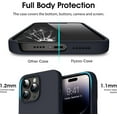 thumbnail image 4 of Liquid Silicone Case for iPhone 14 Pro Max (6.7''), [Scratch-Resistant, Anti-Fingerprint, Shockproof] Protective Slim Phone Case, 4-Layer Cover with Microfiber Lining, Silky-Soft Touch, Black, 4 of 7